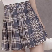 Load image into Gallery viewer, Women Skirt Preppy Style High Waist Chic Stitching Skirts Summer Student Pleated Skirt Women Cute Sweet Girls Dance Skirt