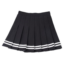 Load image into Gallery viewer, Women Skirt Preppy Style High Waist Chic Stitching Skirts Summer Student Pleated Skirt Women Cute Sweet Girls Dance Skirt
